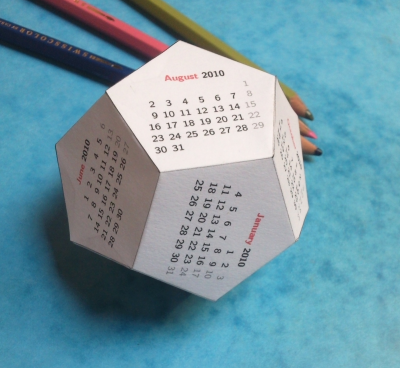 Calendari en forma de dodecaedre